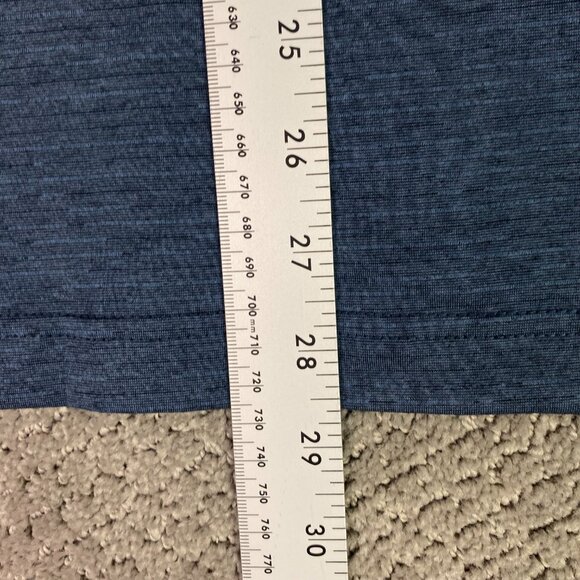 Travis Mathew Havasu 1/4 Zip Pullover Men's Large Indigo Black Golf Performance - Picture 13 of 13